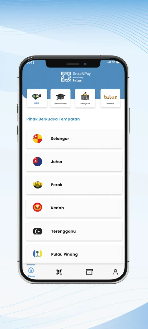 The SnapNPay list of local councils, grouped by state