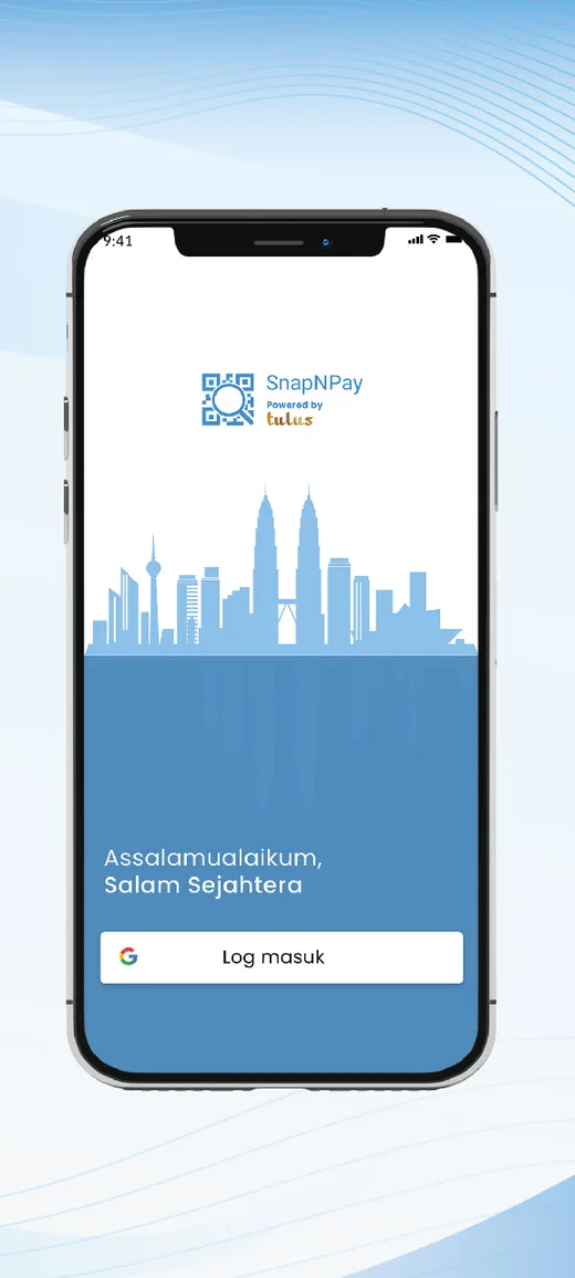 The SnapNPay sign-in screen